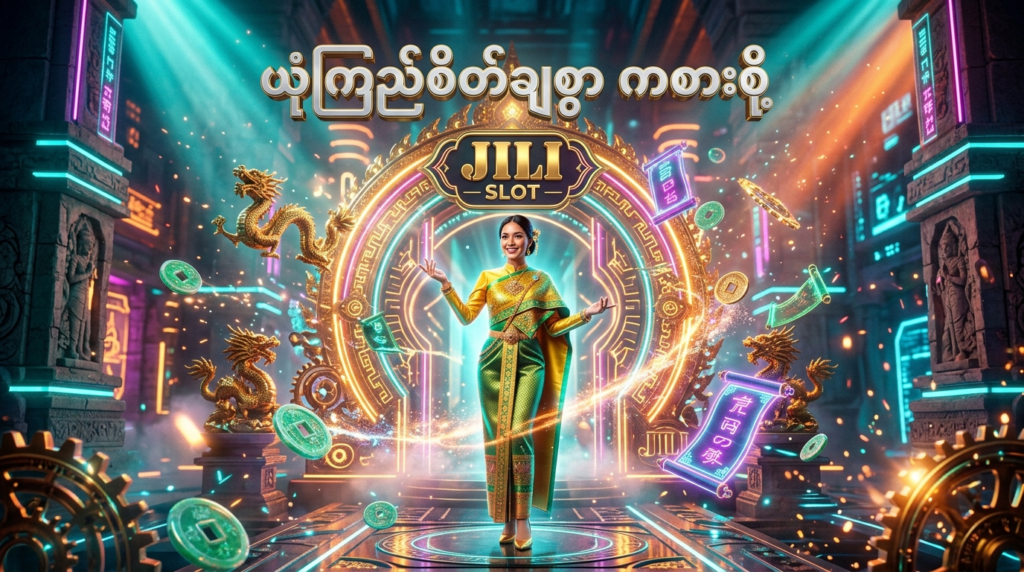 Jili Slot ၏ ယုံကြည်စိတ်ချရသော ဂိမ်းကစားခြင်း အတွေ့အကြုံကို ဖော်ပြထားသည့် အရည်အသွေးမြင့် ရုပ်ပုံဖြစ်ပါသည်။ လှပသော ထိုင်းအမျိုးသမီးတစ်ဦးနှင့် ရွှေရောင်နဂါးများ၊ ဒစ်ဂျစ်တယ် အစိတ်အပိုင်းများ ပါဝင်ပြီး ပွင့်လင်းမြင်သာမှုရှိသော ဂိမ်းလောကသို့ ဖိတ်ခေါ်နေသည့် ပုံရိပ်ဖြစ်ကာ တောက်ပသော အရောင်အသွေးများဖြင့် ဖန်တီးထားပါသည်။

